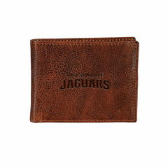 Jacksonville Jaguars, Embossed 100% Genuine Tumbled Leather Passcase B, NFL, Home