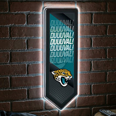 LED Wall Decor, Pennant, Jacksonville Jaguars, NFL, Home