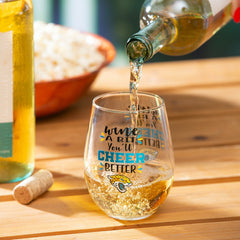 Jacksonville Jaguars, 17oz Boxed Stemless Wine, NFL, Home