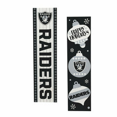 47" Double Sided Leaner, Las Vegas Raiders, Christmas, NFL, Home