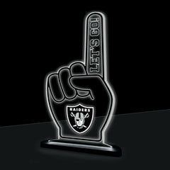 Las Vegas Raiders NFL Football Foam Finger Desklite LED Decor, NFL, Home