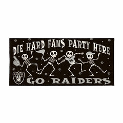 Las Vegas Raiders Flocked Coir Halloween Sassafras Switch Mat, 22"x10", NFL