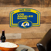 Los Angeles Rams USA Embossed Steel Wall Sign, 11" x 17", NFL, Home