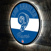 Los Angeles Rams NFL Football Large Round Vintage Edgelite LED Decor, NFL, Home