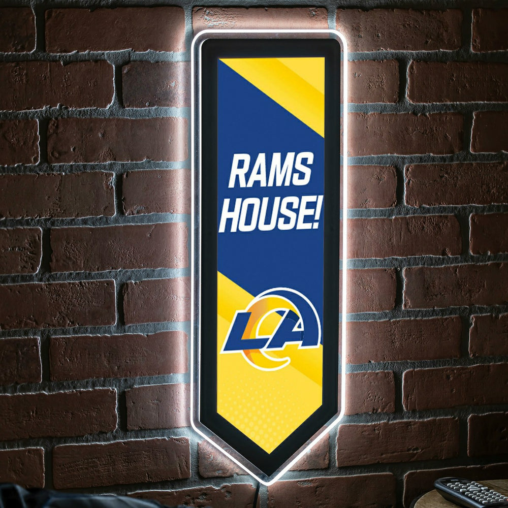 LED Wall Decor, Pennant, Los Angeles Rams, NFL, Home