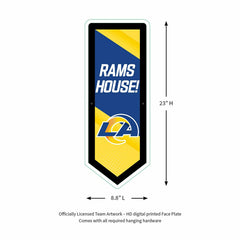 LED Wall Decor, Pennant, Los Angeles Rams, NFL, Home