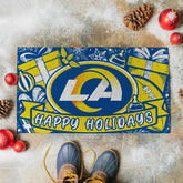 Los Angeles Rams Holiday PVC Mat, 28"x16", NFL