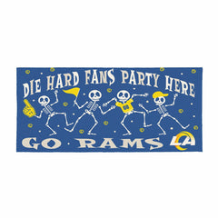 Los Angeles Rams Flocked Coir Halloween Sassafras Switch Mat, 22"x10", NFL