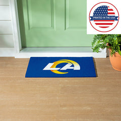 Full Color PVC Mat, 16" x 28", Los Angeles Rams, NFL