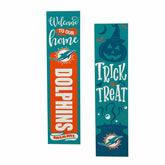 47" Double Sided Leaner, Miami Dolphins, Halloween, NFL, Home