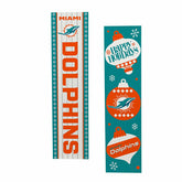 47" Double Sided Leaner, Miami Dolphins, Christmas, NFL, Home