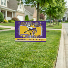 Minnesota Vikings Yard Sign, Patriotic, NFL, Home