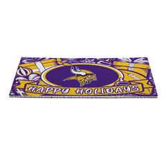 Minnesota Vikings Holiday PVC Mat, 28"x16", NFL