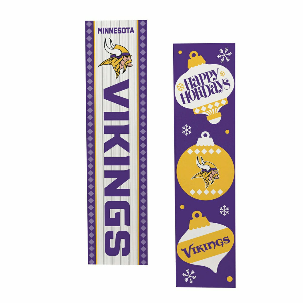 47" Double Sided Leaner, Minnesota Vikings, Christmas, NFL, Home
