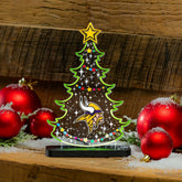 Minnesota Vikings NFL Football Holiday Tree Desklite LED Decor, NFL, Home