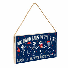 New England Patriots Halloween Wood Wall Sign, 6x11, NFL, Home