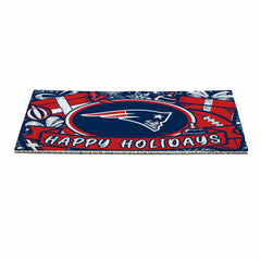 New England Patriots Holiday PVC Mat, 28"x16", NFL