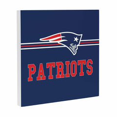 New England Patriots Wood Wall Sign, 12x12, NFL, Home