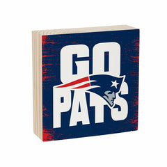 New England Patriots Plock, Down Home Fans, 6x6, NFL, Home