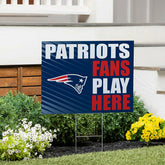 New England Patriots Coroplast Yard Sign "Fans Play Here", NFL, Home