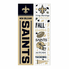 46" Double Sided Leaner, New Orleans Saints, Fall Seasonal, NFL, Home