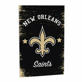 New Orleans Saints Wood Wall Sign, 16x24, NFL, Home