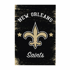 New Orleans Saints Wood Wall Sign, 16x24, NFL, Home