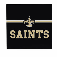 New Orleans Saints Wood Wall Sign, 12x12, NFL, Home
