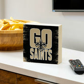 New Orleans Saints Plock, Down Home Fans, 6x6, NFL, Home