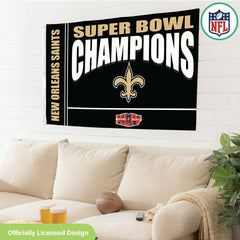 New Orleans Saints Superbowl XLIV Champions Football 3x5 Flag, NFL, Home