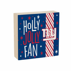 New York Giants Block, Holiday, 6x6, NFL, Home