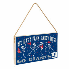 New York Giants Halloween Wood Wall Sign, 6x11, NFL, Home
