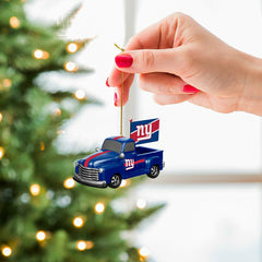 New York Giants Mini Tabletop Rally Truck, Set of 2, NFL, Home