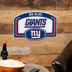 New York Giants USA Embossed Steel Wall Sign, 11" x 17", NFL, Home