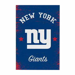 New York Giants Wood Wall Sign, 16x24, NFL, Home