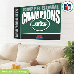 New York Jets Superbowl III Champions Football 3x5 Flag, NFL, Home