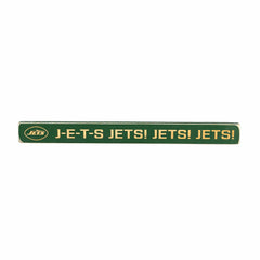 New York Jets Engraved Wood Sign, 1.5" x 18", NFL, Home