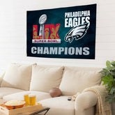 Philadelphia Eagles Super Bowl 59 Champions Single Sided Flag w/ 2 Gro, NFL
