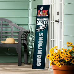 Philadelphia Eagles Super Bowl 59 Champions Porch Leaner, 46", NFL