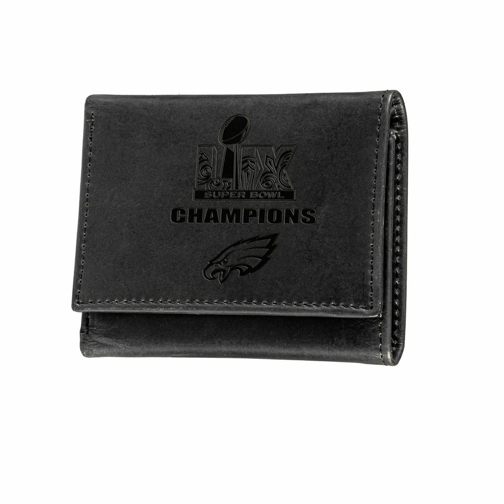 Philadelphia Eagles Super Bowl 59 Champions Wallet, Tri-fold, Black, NFL