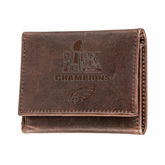 Philadelphia Eagles Super Bowl 59 Champions Wallet, Tri-fold, Brown, NFL