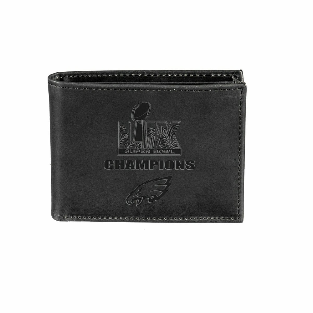 Philadelphia Eagles Super Bowl 59 Champions Wallet, Bi-fold, Black, NFL