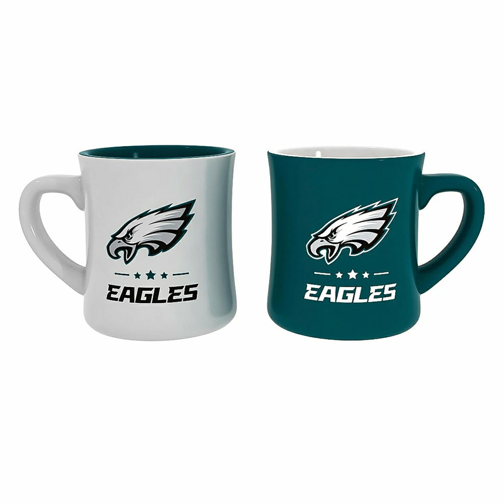 Philadelphia Eagles 10oz Ceramic Cup Set, 2pc, NFL