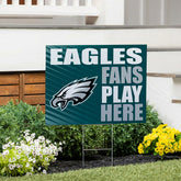 Philadelphia Eagles Coroplast Yard Sign "Fans Play Here", NFL, Home