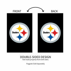 Applique Flag, Reg, Pittsburgh Steelers, NFL, Home