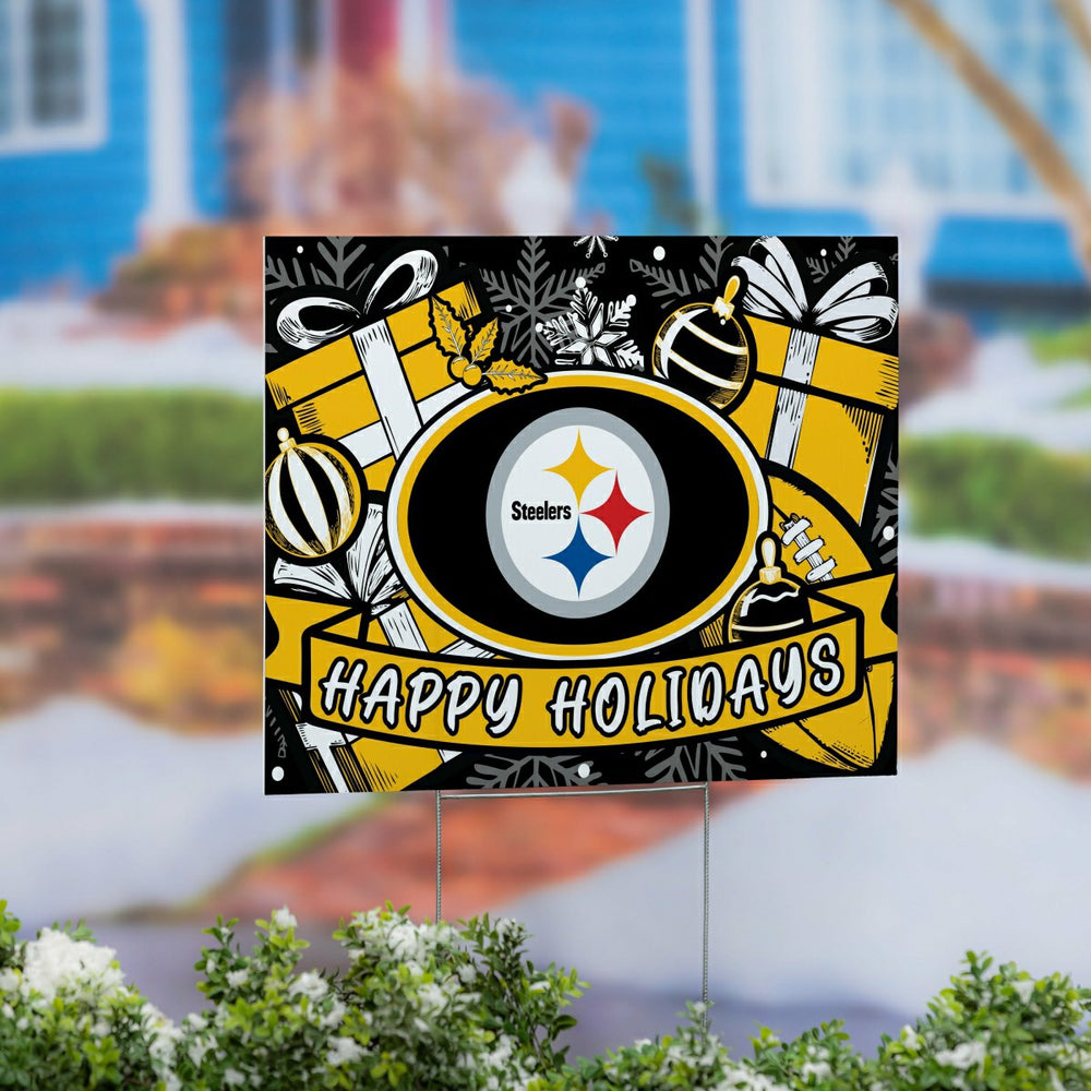 Pittsburgh Steelers Yard Sign, Holiday, NFL, Home