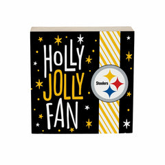 Pittsburgh Steelers Block, Holiday, 6x6, NFL, Home