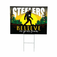 Pittsburgh Steelers Yard Sign, Bigfoot, NFL, Home