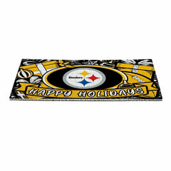 Pittsburgh Steelers Holiday PVC Mat, 28"x16", NFL