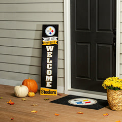 46" Double Sided Leaner, Pittsburgh Steelers, Fall Seasonal, NFL, Home